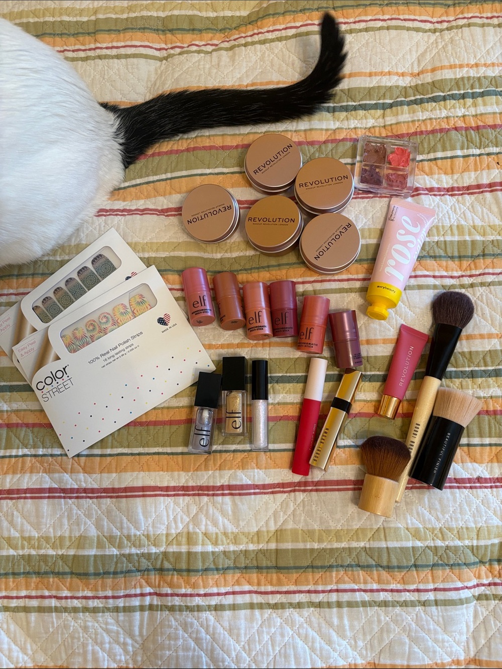 Large Makeup lot -Makeup Revolution/Elf/Rare Beauty/Bobbie Brown & more